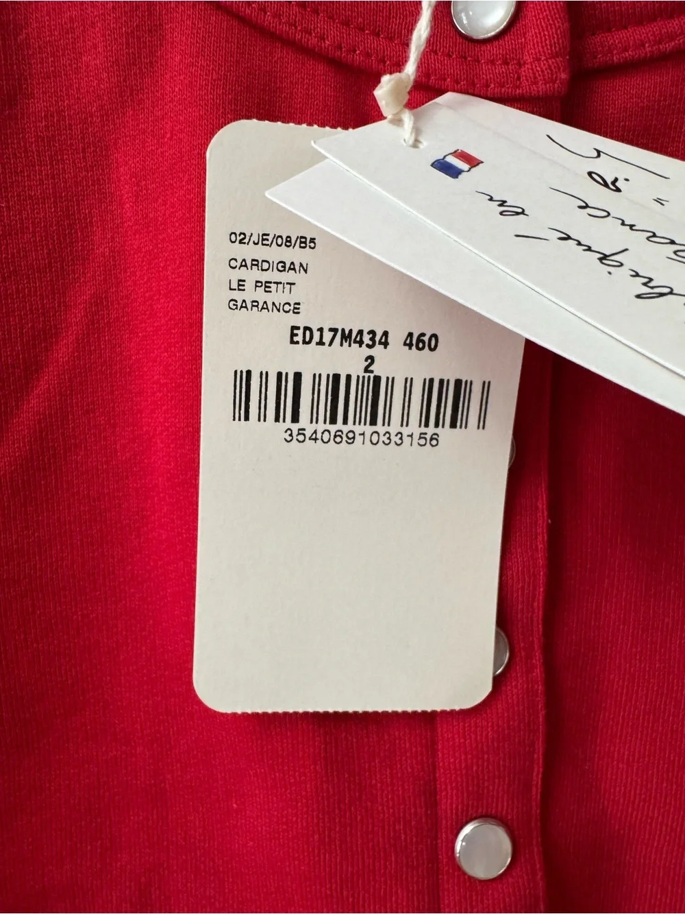 Agnes b.Snap-Front Long Sleeve Top